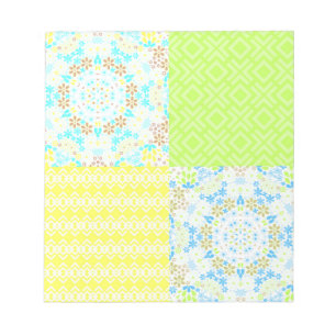 Patchwork quilt ornamental retro florale ye notitieblok