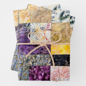 Patchwork Quilt Pattern Inpakpapier Vel (In situ)