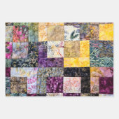 Patchwork Quilt Pattern Inpakpapier Vel (Voorkant)