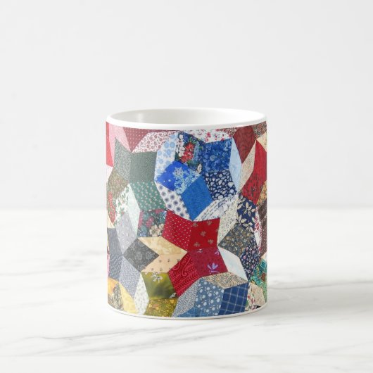 Patchwork Quilt Pattern Koffiemok (Center)