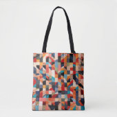 Patchwork Quilt Pattern Tote Bag (Voorkant)