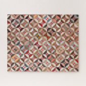 Patchwork Quilt Pattern uitdagend Jigzaag Puzzle Legpuzzel (Horizontaal)