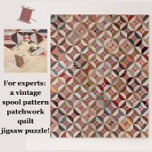 Patchwork Quilt Pattern uitdagend Jigzaag Puzzle Legpuzzel