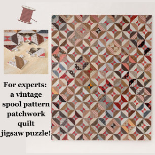 Patchwork Quilt Pattern uitdagend Jigzaag Puzzle Legpuzzel