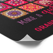 Patchwork Quilt Personalized Poster (Hoek)