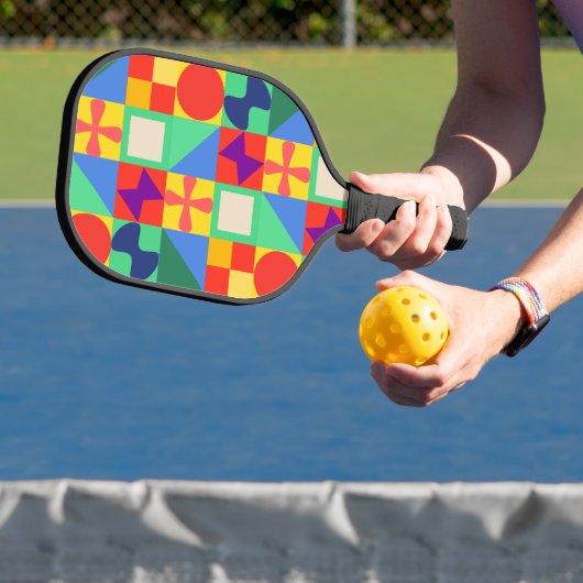 Patchwork Quilt Pickleball Paddle (Insitu)
