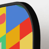 Patchwork Quilt Pickleball Paddle (Links Detail)