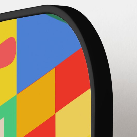 Patchwork Quilt Pickleball Paddle (Links Detail)