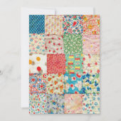  patchwork Quilt Print Flat Card Kaart (Voorkant)
