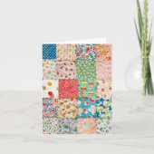 Patchwork Quilt Print Kaart (Voorkant)