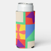 Patchwork Quilt Seltzer Blikjeskoeler (Seltzer Achterkant)