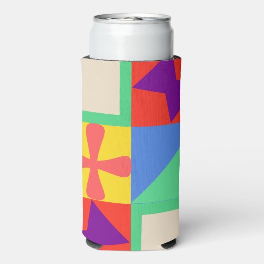 Patchwork Quilt Seltzer Blikjeskoeler (Seltzer Achterkant)