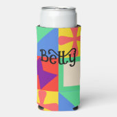 Patchwork Quilt Seltzer Blikjeskoeler (Seltzer Voorkant)