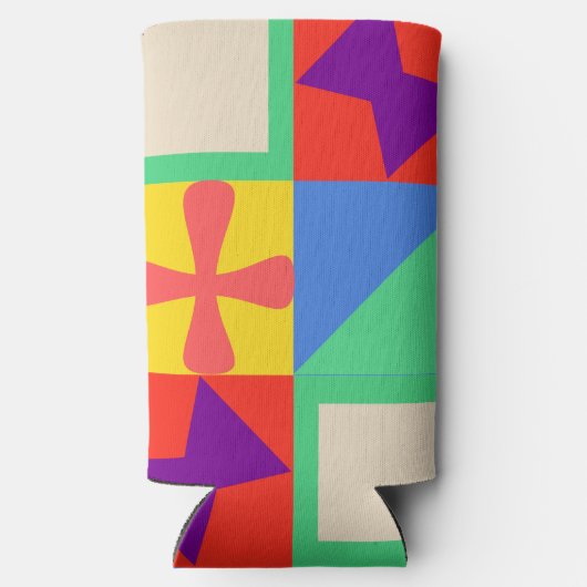 Patchwork Quilt Seltzer Blikjeskoeler (Achterkant)