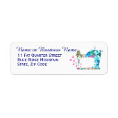 Patchwork Quilt Sewing Machine Etiket (Voorkant)