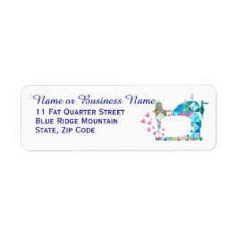 Patchwork Quilt Sewing Machine Etiket