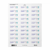 Patchwork Quilt Sewing Machine Etiket (Full Sheet)