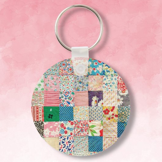  patchwork Quilt Sleutelhanger