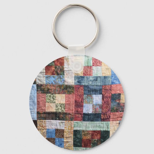 Patchwork Quilt Sleutelhanger (Voorkant)