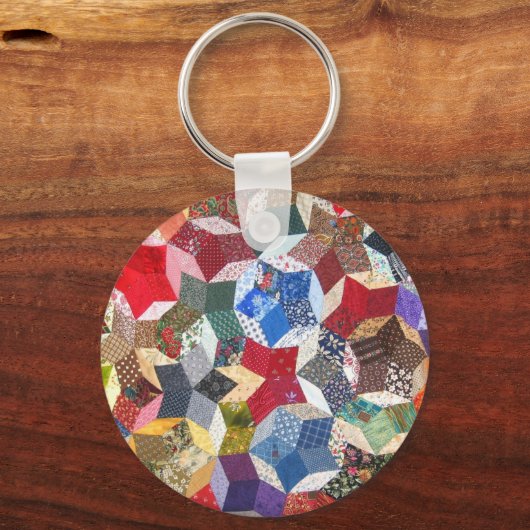 Patchwork Quilt Sleutelhanger (Voorkant)