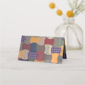 Patchwork quilt stof quilten materiaal patches plaatskaartje (Achterkant)