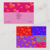 PATCHWORK QUILT-VISITEKAARTJES - ONTWERP VAN VALEN VISITEKAARTJE (Voorkant / Achterkant)