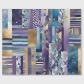 patchwork quilt wrapping paper cadeaupapier (Vlak)
