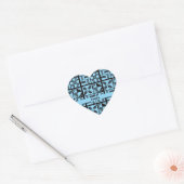 patchwork-quilten hart sticker (Envelop)