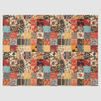 Patchwork Quiltstijl Tissuepapier