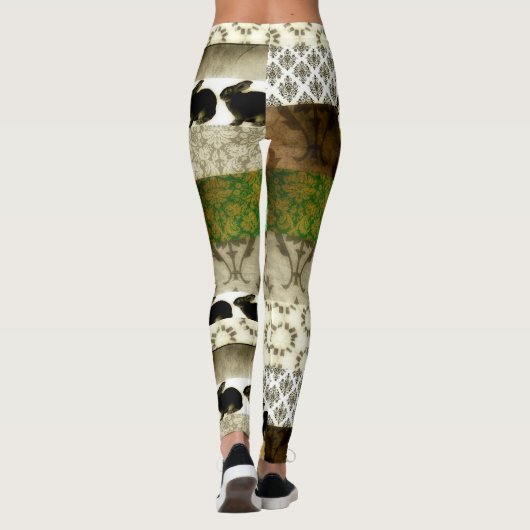 Patchwork Rabbits Leggings (Achterkant)