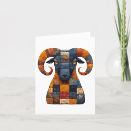 Patchwork Ram Groetjes Kaart