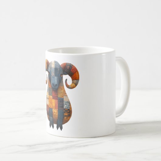 Patchwork RAM-Mok Koffiemok (Voorkant rechts)