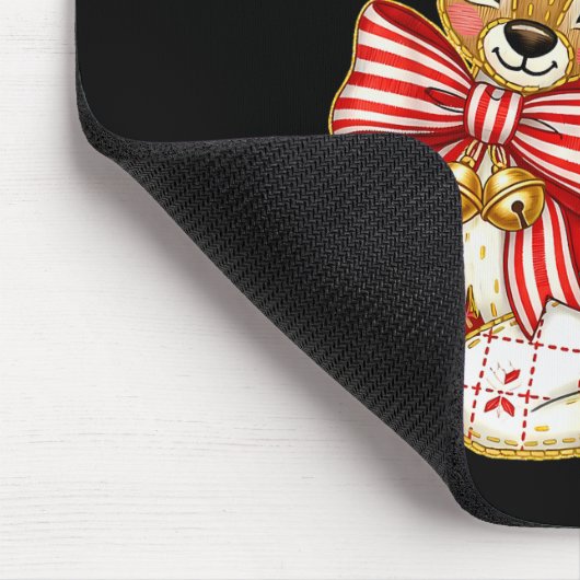 Patchwork Reindeer Preppy Girly Christmas Xmas Hol Muismat (Hoek)