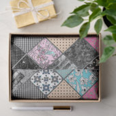 Patchwork retro kleuren patchwork quilting tissuepapier (Geschenk)