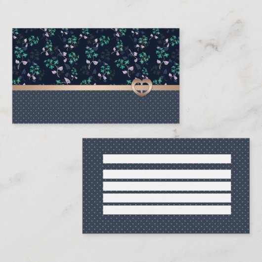 Patchwork, Retro Visitekaartje (Voorkant / Achterkant)