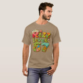Patchwork Rizz Level 67 Funny Gamer Design foreens T-shirt (Voorkant volledig)