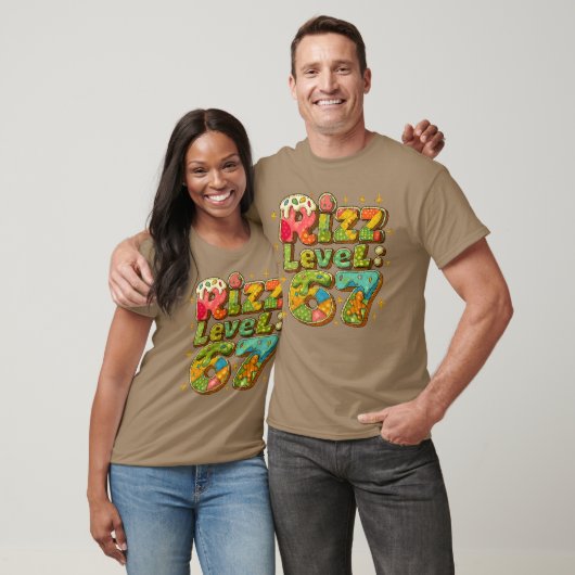 Patchwork Rizz Level 67 Funny Gamer Design foreens T-shirt (Unisex)