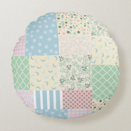 Patchwork Rond Kussen