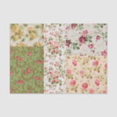 Patchwork Roos Patroon Decoupage Papier (Voorkant)
