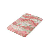 Patchwork rozen: naadloos patroonontwerp. badmat (Gekanteld)