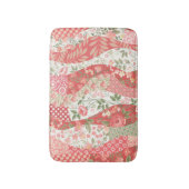 Patchwork rozen: naadloos patroonontwerp. badmat (Voorkant Verticaal)