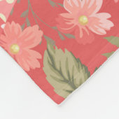 Patchwork rozen: naadloos patroonontwerp. fleece deken (Hoek)