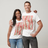 Patchwork rozen: naadloos patroonontwerp. t-shirt (Unisex)