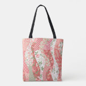 Patchwork rozen: naadloos patroonontwerp. tote bag (Achterkant)