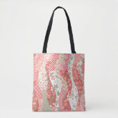 Patchwork rozen: naadloos patroonontwerp. tote bag (Voorkant)