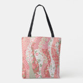 Patchwork rozen: naadloos patroonontwerp. tote bag (Achterkant)