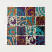 Patchwork ruw canvas imitatie wandkleed (Voorkant (horizontaal))