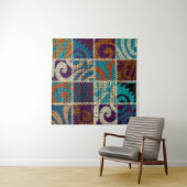 Patchwork ruw canvas imitatie wandkleed (In Situ (horizontaal))