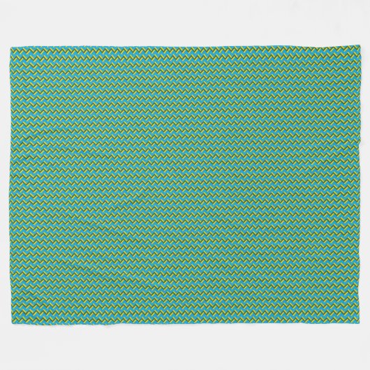Patchwork Rwanda Vlag Patroon Fleece Deken (Voorkant (Horizontaal))