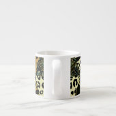 Patchwork Safari: Waterverf Dierenprint. Espresso Kop (Achterkant)